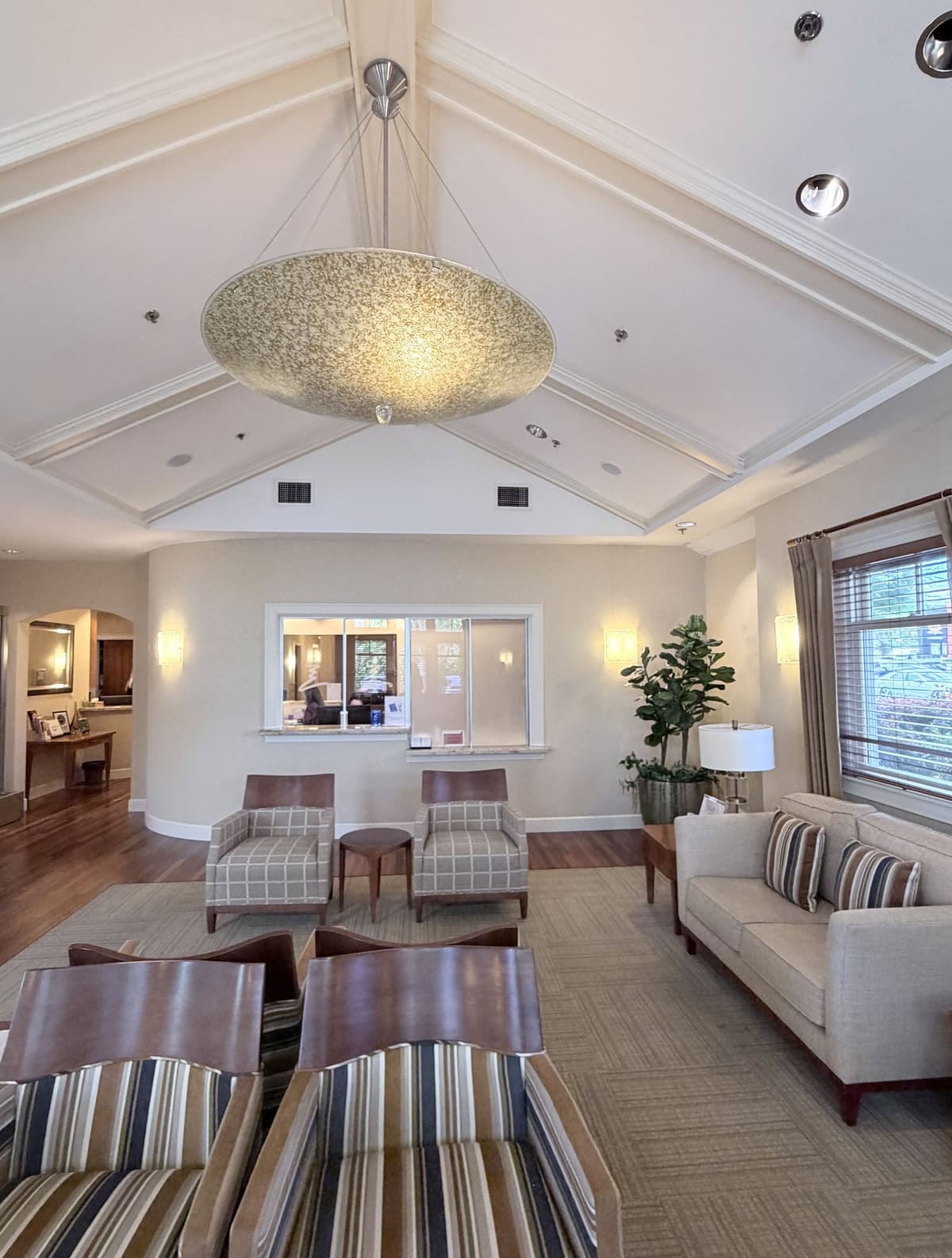 seating area lounge at office with chairs couch tables