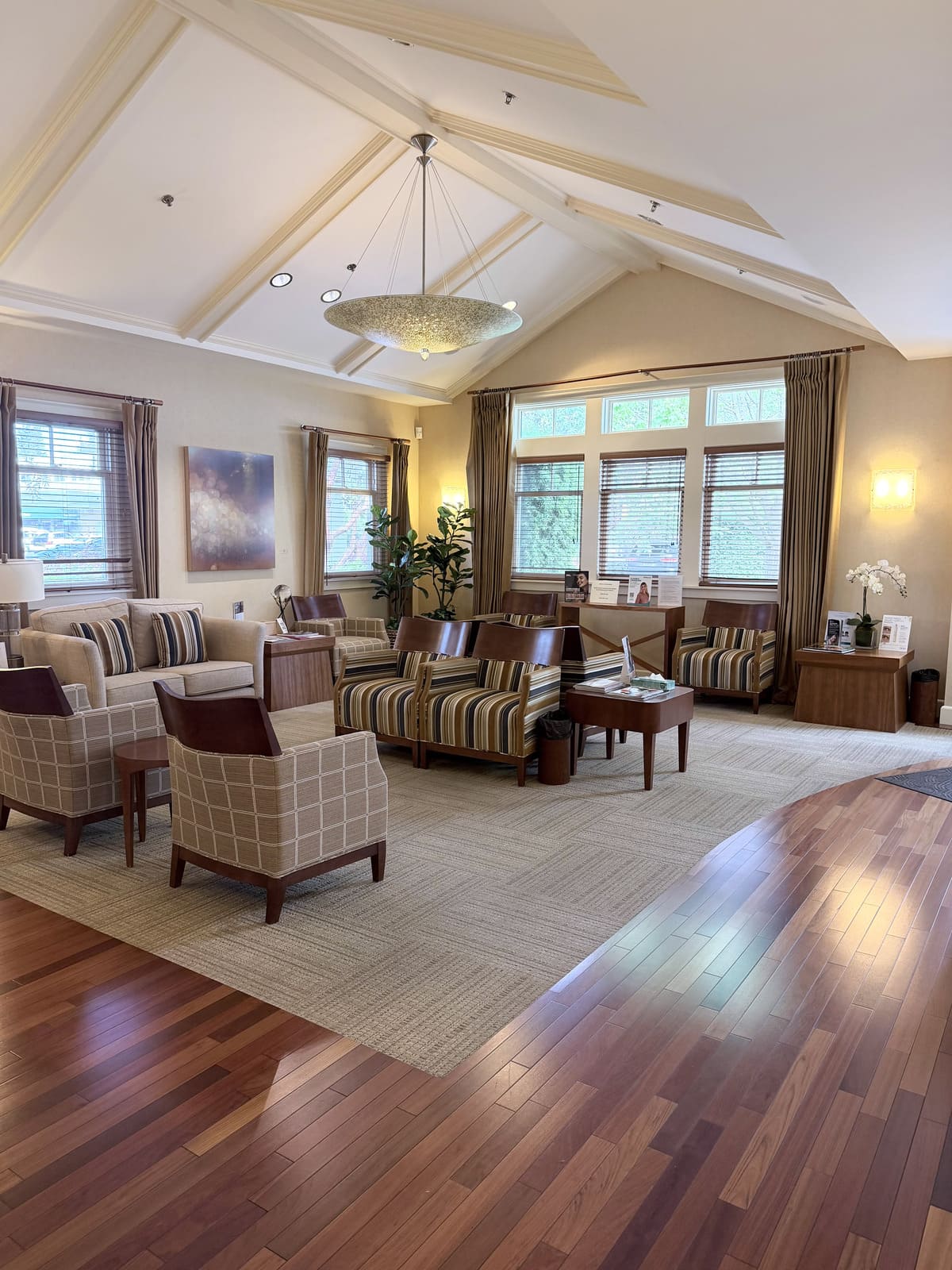 seating area lounge at office with chairs couch tables
