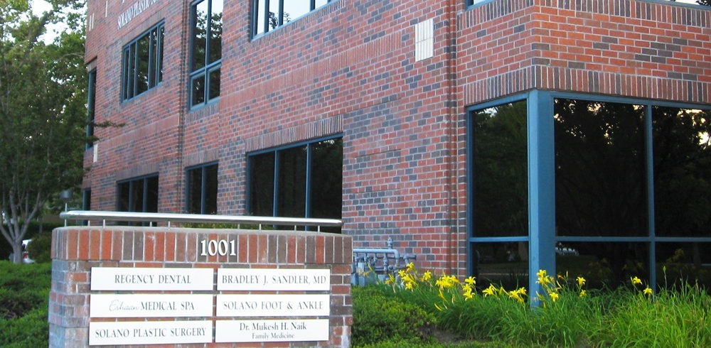 outside of brick building office
